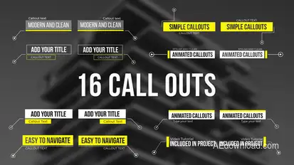 Call Outs Titles template preview