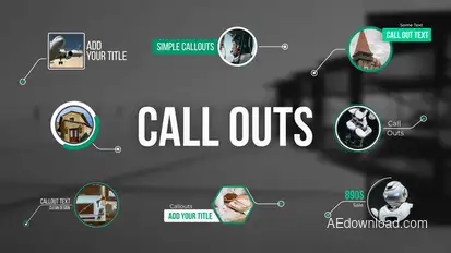 Call Outs Logo Stings template preview