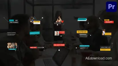 Callout Lower Thirds for Premiere Pro Elements template preview