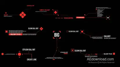Callout Titles Version 3 Elements template preview