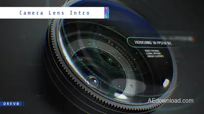 Camera Lens Intro/ Photographer/ Cameraman/ Camerist/ DOF/ 3D Photo/ Freelancer/ Eye Zoom/ Shutter Openers template preview