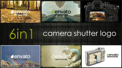 Camera Shutter Logo Logo Stings template preview