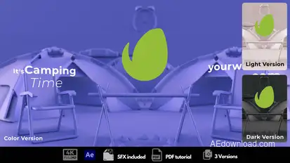 Camping Time Logo Stings template preview