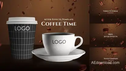 Cap of Coffee Product Promo template preview