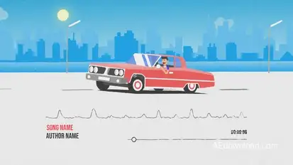 Car Music Visualizer Elements template preview