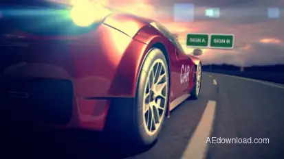 Car Racing Reveal Logo Stings template preview