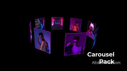 Carousel Maker Video Displays template preview