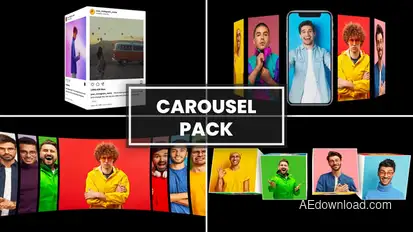 Carousel Pack Video Displays template preview