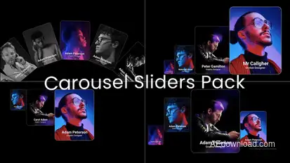 Carousel Sliders Video Displays template preview