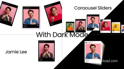 Carousel Sliders Template Video Displays template preview