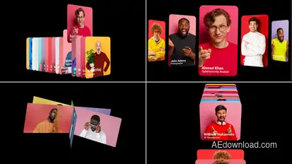 Carousel Slides Pack Video Displays template preview