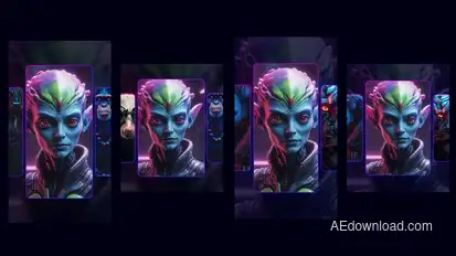 Carousel Vertical Slides Openers template preview