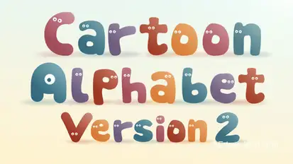 Cartoon Alphabet II  | After Effects Template Titles template preview
