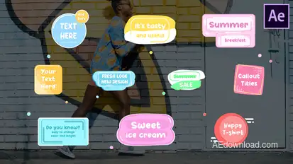 Cartoon Callout Titles | After Effects Titles template preview