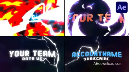 Cartoon Dynamic Intro for After Effects Titles template preview
