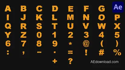 Cartoon Fire Typeface | After Effects Openers template preview