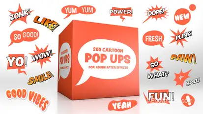 Cartoon Pop-Ups Titles template preview