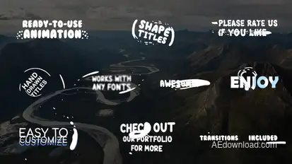 Cartoon Shape Titles | After Effects Titles template preview