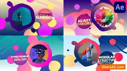 Liquid Colorful Slideshow | After Effects Openers template preview
