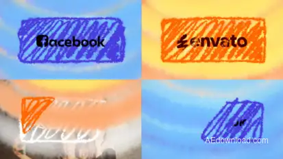 Cartoon Sunshine Logo Transitions for After Effects Logo Stings template preview