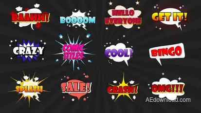 Cartoon Titles Titles template preview