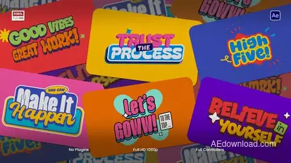 Cartoon Titles Titles template preview