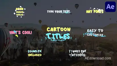 Cartoon Titles | After Effects Titles template preview