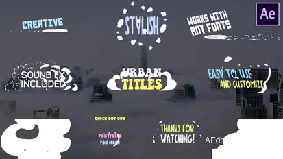 Cartoon Urban Titles | After Effects Titles template preview
