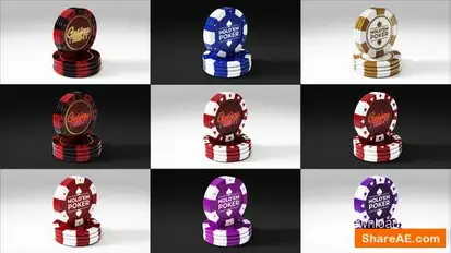 Casino Coins Loopable Logo Reveals Logo Stings template preview