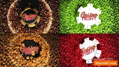 Casino Online Games Logo Reveal Bundle Logo Stings template preview