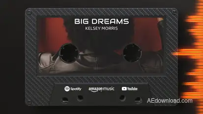 Cassette Music Visualizer Product Promo template preview