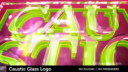 Caustic Glass Logo  Logo Stings template preview