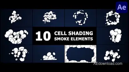 Cell Shading Smoke | After Effects Elements template preview