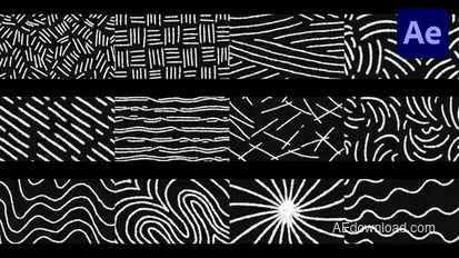 Chalk Line Background | After Effects Elements template preview