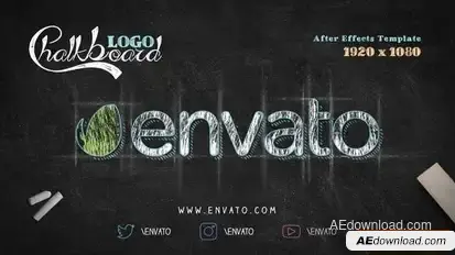 Chalkboard Logo Logo Stings template preview