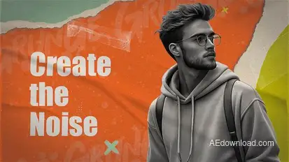 Chaos is a Form of Art Urban grunge style Openers template preview