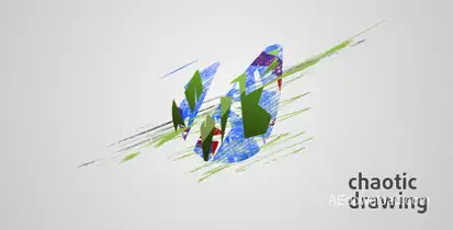 Chaotic Drawing Logo Stings template preview