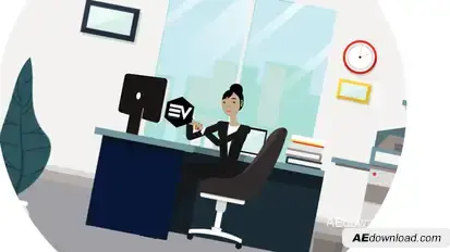 Character Business Logo reveal v.1 Logo Stings template preview