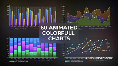 Charts Infographics template preview