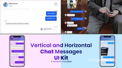 Chat UI Kit Video Displays template preview