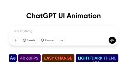 ChatGPT Searching Animation broadcast-packages template preview