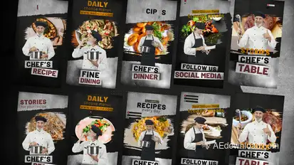 Chef's Table Stories Product Promo template preview