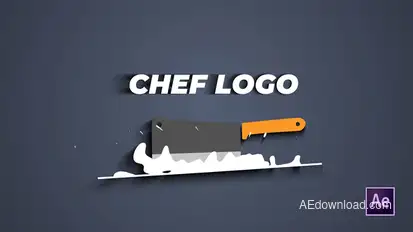Chef Knife Logo Logo Stings template preview