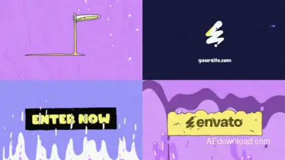 Chemical Reaction In School Logo for After Effects Logo Stings template preview