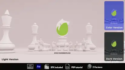 Chess Intro Logo Stings template preview