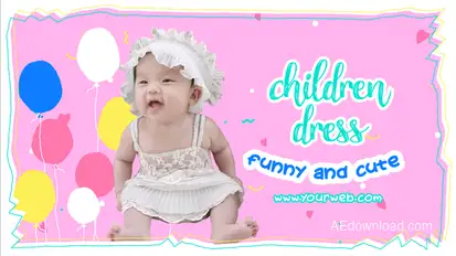 Children Promo Slide Video Displays template preview