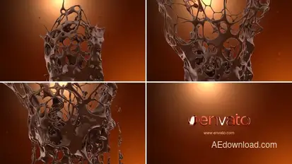 Chocolate Splash Logo Logo Stings template preview