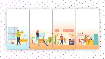 Chores - Vertical Media Content Elements template preview