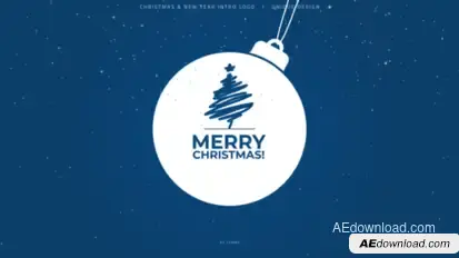 Christmas & New Year Intro Logo Logo Stings template preview