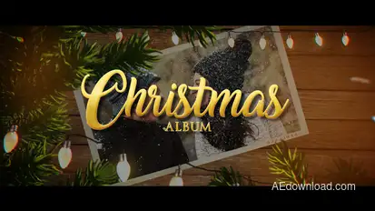 Christmas Album Video Displays template preview